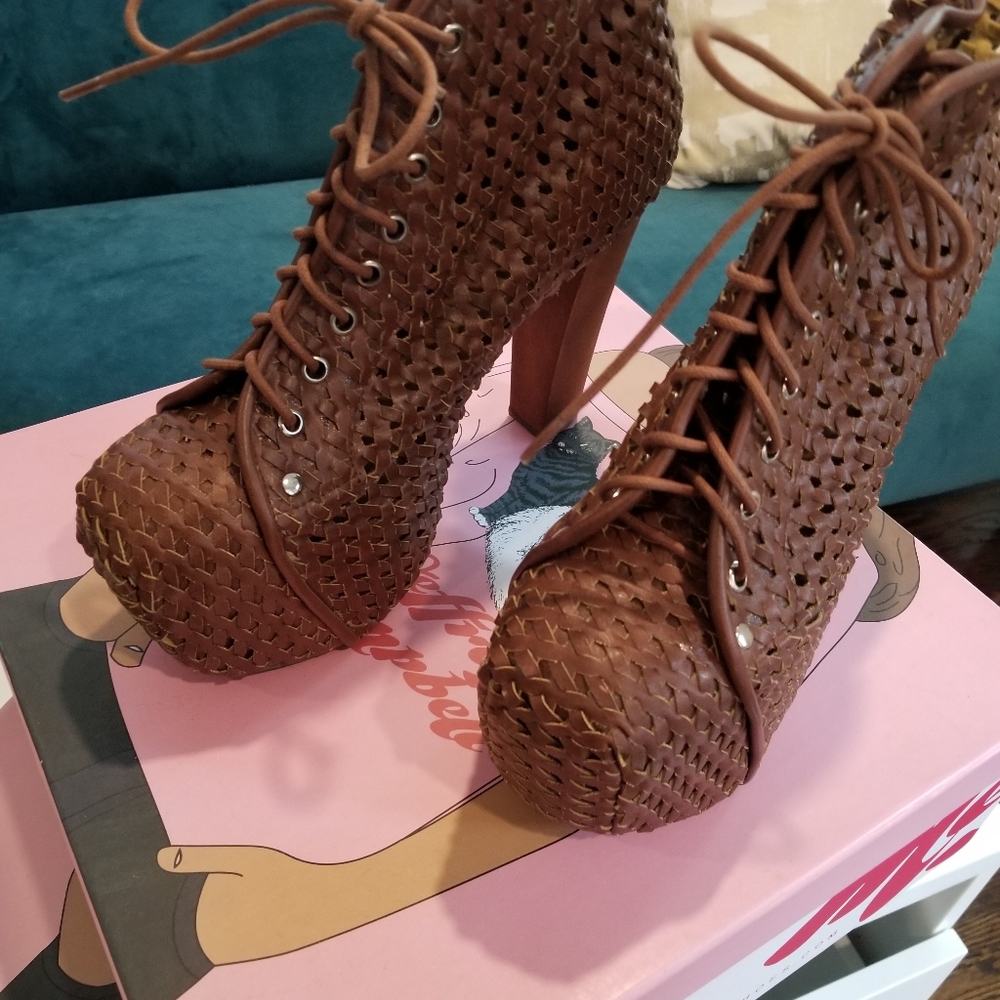 Jeffrey Campbell Cognac Lita Booties - Picture 4 of 4